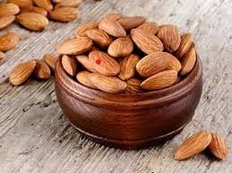 Fresh almonds (badam)
